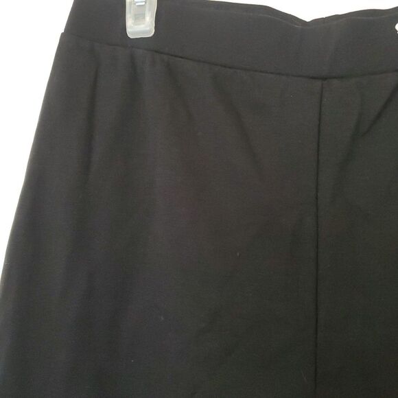Talbots Petites Womens Sz L Pull On Elastic Waistband Ankle Pants Black Pocket - Picture 5 of 15
